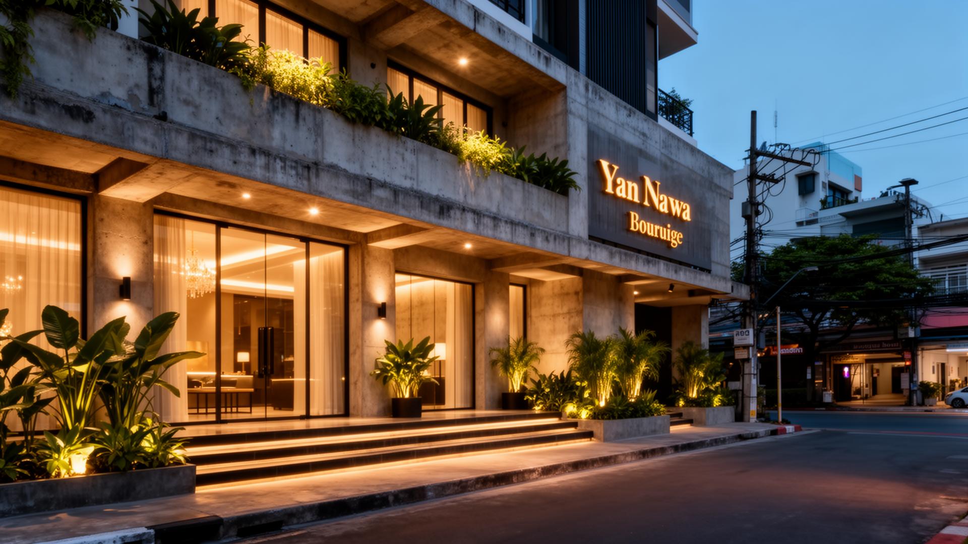 A welcoming, warmly lit boutique hotel